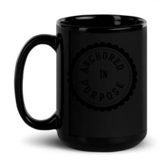 15oz Black Glossy Mug
