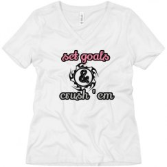 Ladies Relaxed Fit V-Neck Tee