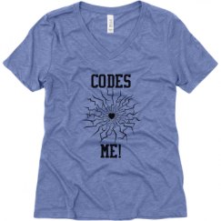 Ladies Relaxed Fit Super Soft Triblend V-Neck Tee