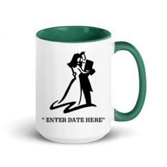 15oz Ceramic Mug with Color Inside