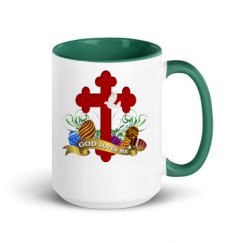 15oz Ceramic Mug with Color Inside