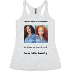 Ladies Slim Fit Super Soft Racerback Triblend Tank