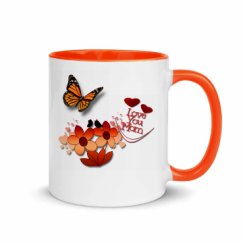 11oz Ceramic Mug with Color Inside