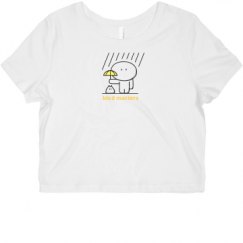 Ladies Slim Fit Crop Top Tee