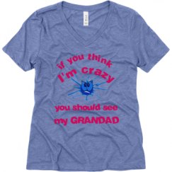 Ladies Relaxed Fit Super Soft Triblend V-Neck Tee