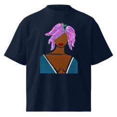 Unisex Organic Oversized High Neck T-Shirt