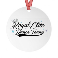 Metal Round Christmas Ornament