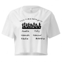 Ladies Festival Cali Crop Top Tee