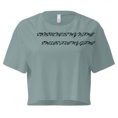 Ladies Festival Cali Crop Top Tee