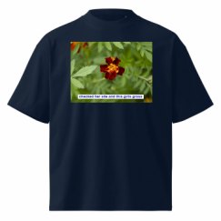 Unisex Organic Oversized High Neck T-Shirt