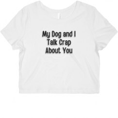 Ladies Slim Fit Crop Top Tee