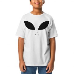 Alien face kids pink t shirt. 