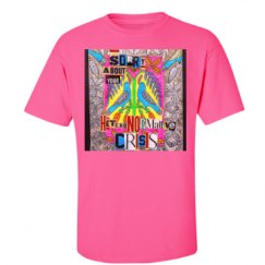 Unisex Ultra Cotton Safety Neon Crewneck Tee