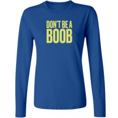 Ladies Relaxed Fit Basic Long Sleeve Tee