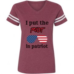 Ladies Relaxed Fit Vintage Sports Tee