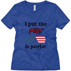 Ladies Relaxed Fit V-Neck Tee