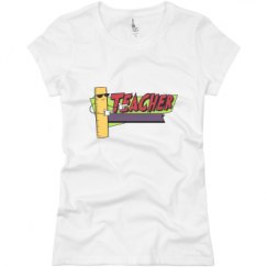 Ladies Slim Fit Basic Promo Jersey Tee