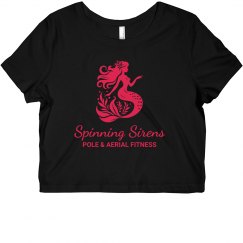 Spinning Sirens Crop Top - Black