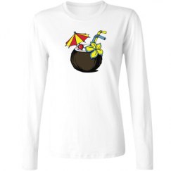 Ladies Relaxed Fit Basic Long Sleeve Tee