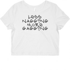 Ladies Slim Fit Crop Top Tee