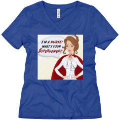 Ladies Relaxed Fit V-Neck Tee