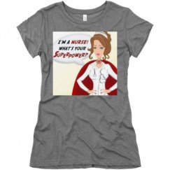 Ladies Slim Fit Super Soft Triblend Tee