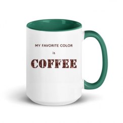 15oz Ceramic Mug with Color Inside