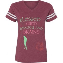 Ladies Relaxed Fit Vintage Sports Tee