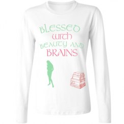 Ladies Relaxed Fit Basic Long Sleeve Tee