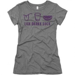 Ladies Slim Fit Super Soft Triblend Tee