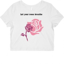 Ladies Slim Fit Crop Top Tee