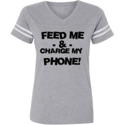 Ladies Relaxed Fit Vintage Sports Tee