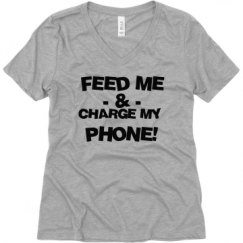 Ladies Relaxed Fit V-Neck Tee