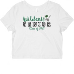 Ladies Slim Fit Crop Top Tee