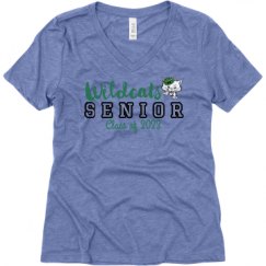 Ladies Relaxed Fit Super Soft Triblend V-Neck Tee