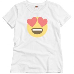 Smiling Heart Shaped Eyes Tee 