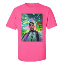 Unisex Ultra Cotton Safety Neon Crewneck Tee