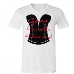 Unisex V-Neck Jersey Tee