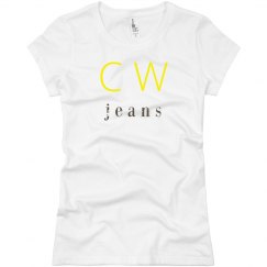 CW❤️jeans tee (neon yellow)