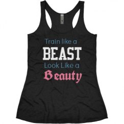 Ladies Slim Fit Super Soft Racerback Triblend Tank