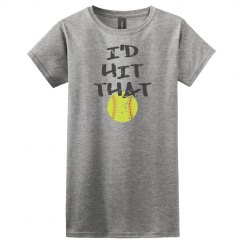I'd Hit That Softball Tee