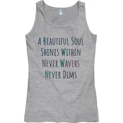 A Beautiful Soul Shines Basic Tank