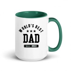 15oz Ceramic Mug with Color Inside