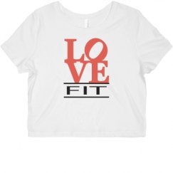 Ladies Slim Fit Crop Top Tee