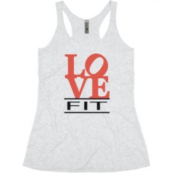 Ladies Slim Fit Super Soft Racerback Triblend Tank