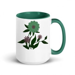 15oz Ceramic Mug with Color Inside
