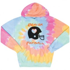 Unisex Tie-Dye Fleece Hoodie