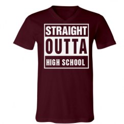 Unisex V-Neck Jersey Tee