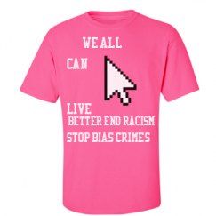 Unisex Ultra Cotton Safety Neon Crewneck Tee