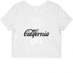 Ladies Slim Fit Crop Top Tee